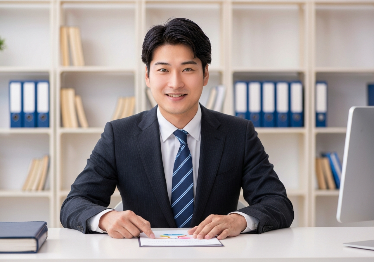 司法書士が所有権保存登記の重要性について分かりやすく解説している様子