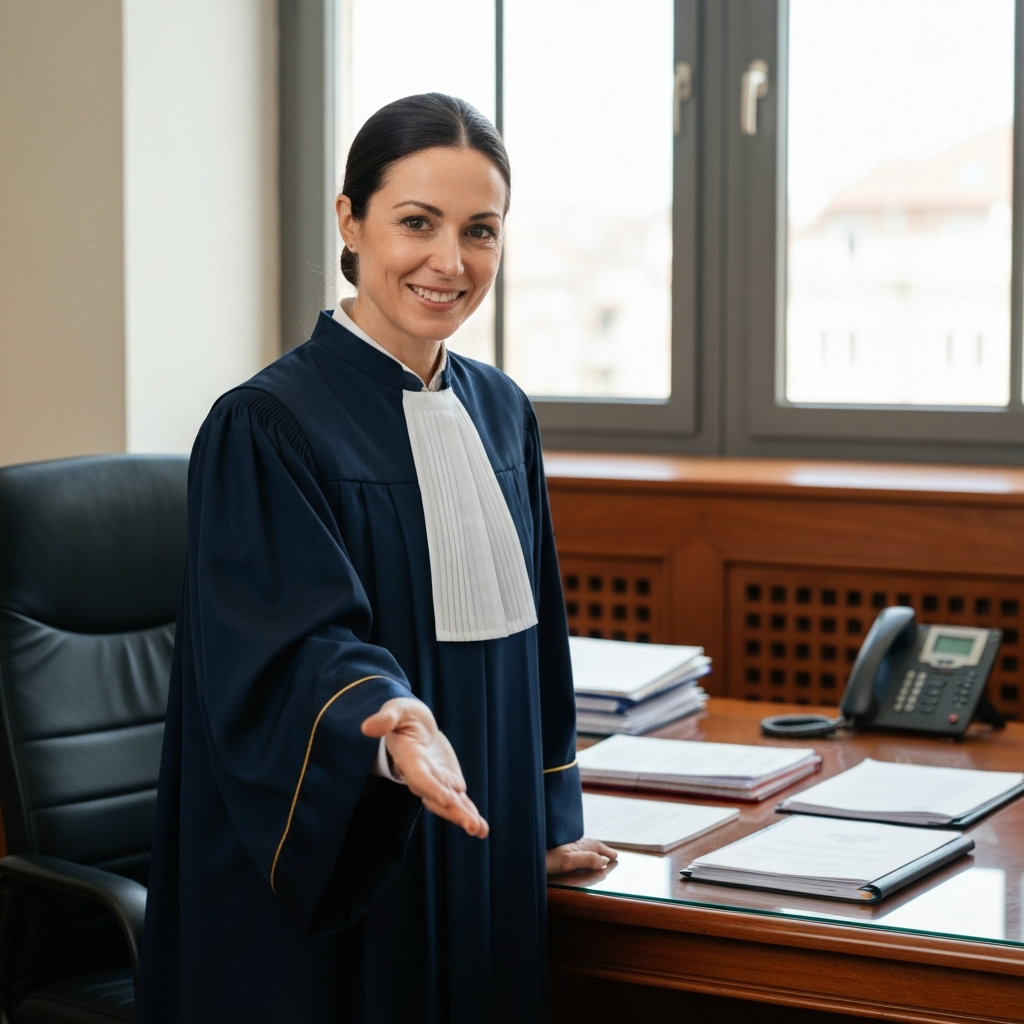 親身に相談に乗る、いがり綜合事務所の女性司法書士。一人で抱え込まず相談してほしいというメッセージを伝えている。